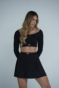 Falda Short Plizada